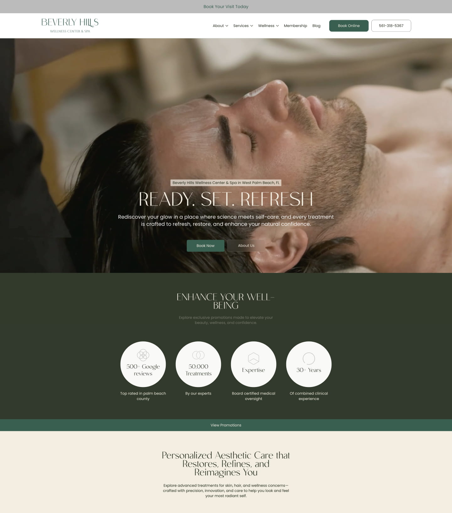 Beverly Hills Wellness website