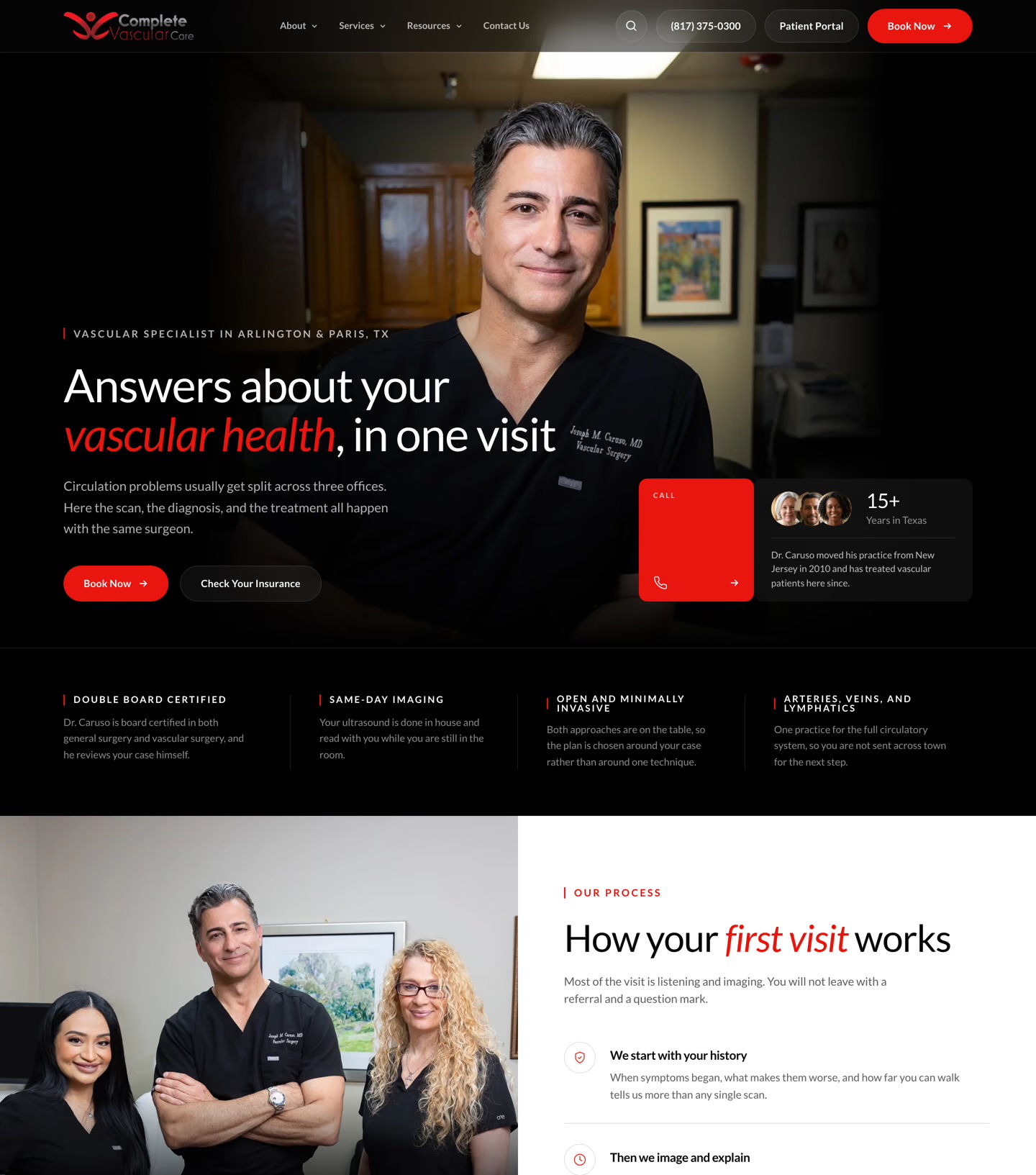 Complete Vascular Care website