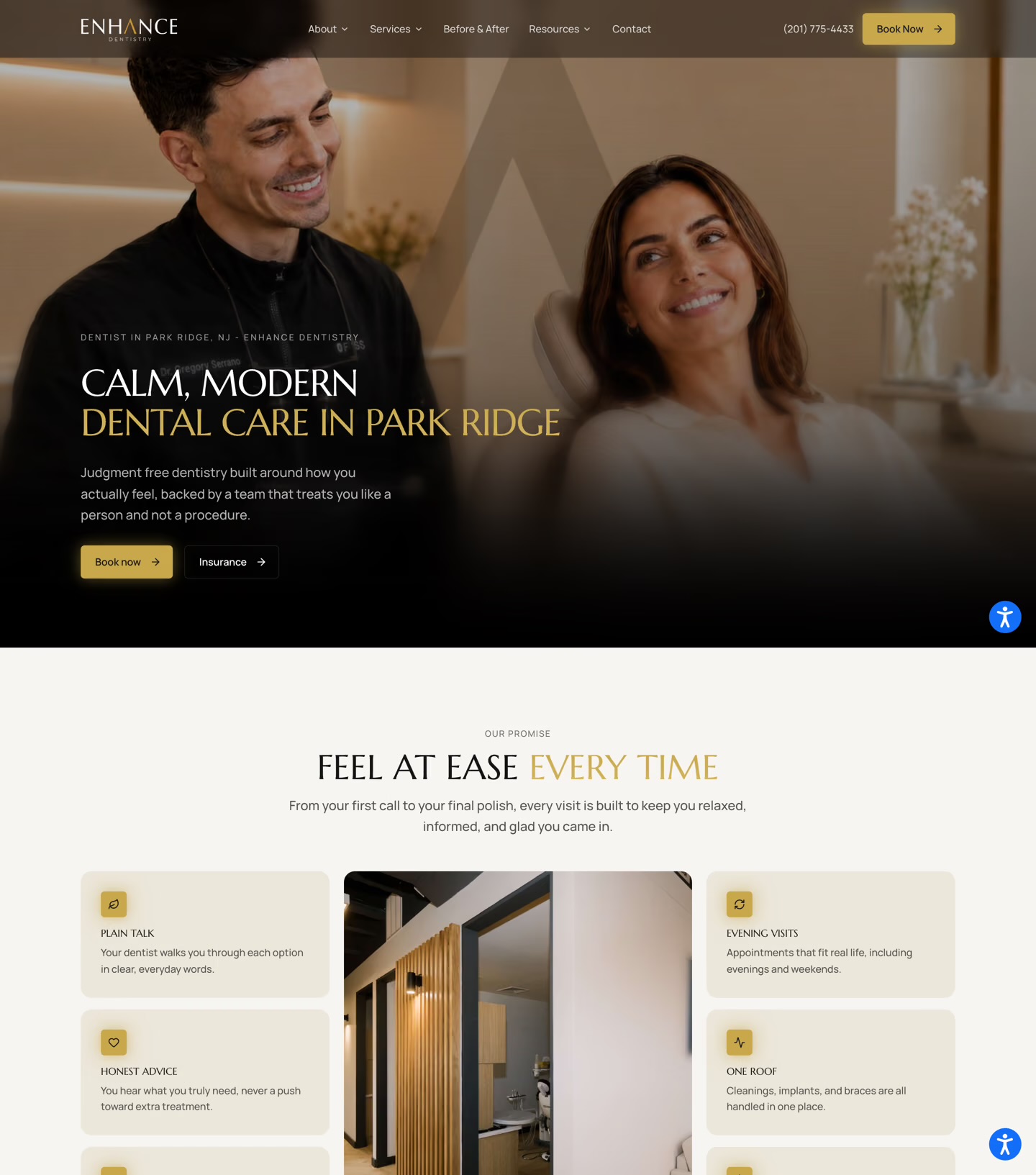 Enhance Dentistry website